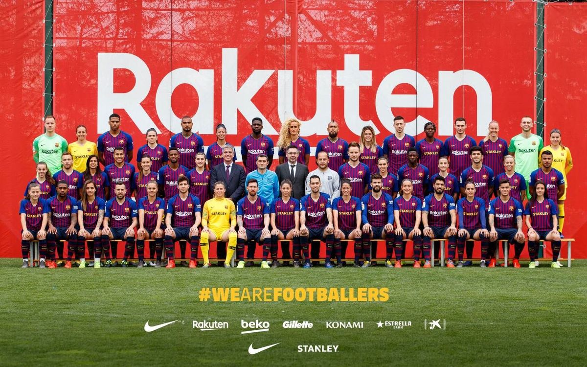 A Blaugrana family photo!
