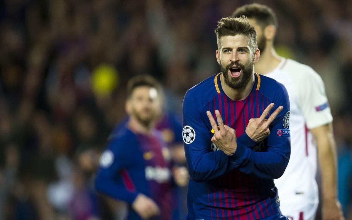 Gerard Piqué, tercer defensa més golejador de la Lliga de Campions