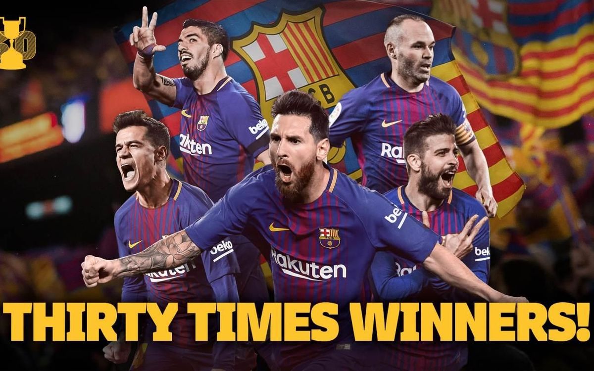 Les chiffres historiques du FC Barcelone en Coupe du Roi